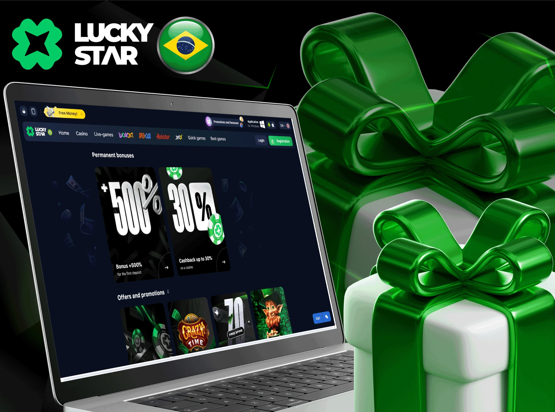 Bónus generosos da Lucky Star para os seus utilizadores